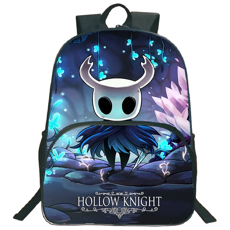 Lightweight School Bag Hollow Knight Backpack Cartoon Game Print Kids Schoolbag Large Capacity Bagpack Boys Girls Travel Bookbag 1
