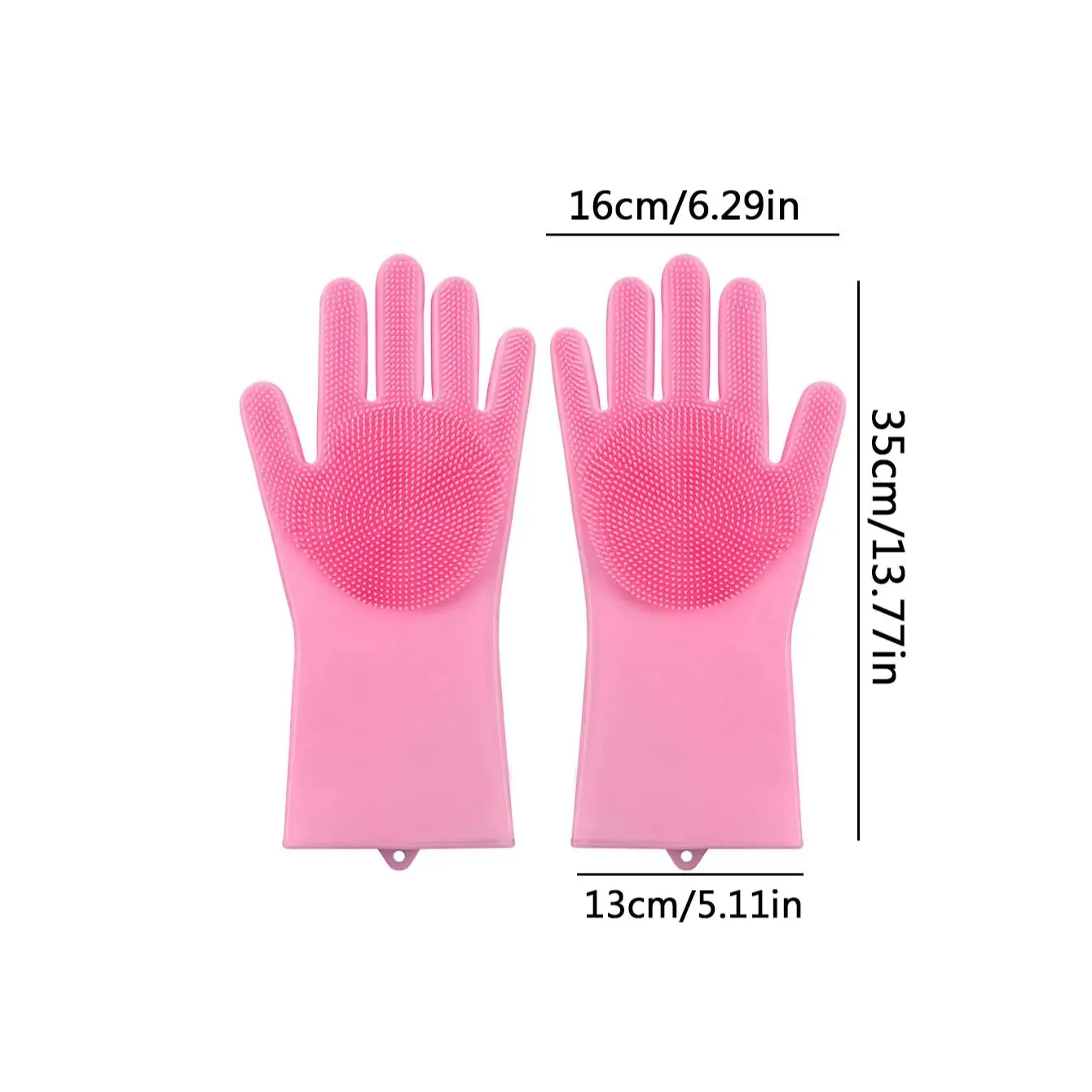 1 Pair Of Silicone Dishwashing Gloves For Household Use, Kitchen Anti Scalding, Household Dishwashing And Cleaning Gloves