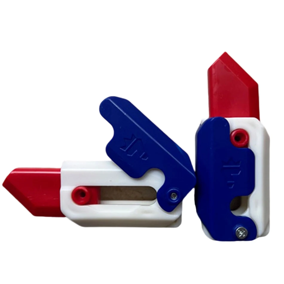 3D Print Gravity Cub Jump Small Radish Carrot Knife Mini Model Decompression Toy Push Card