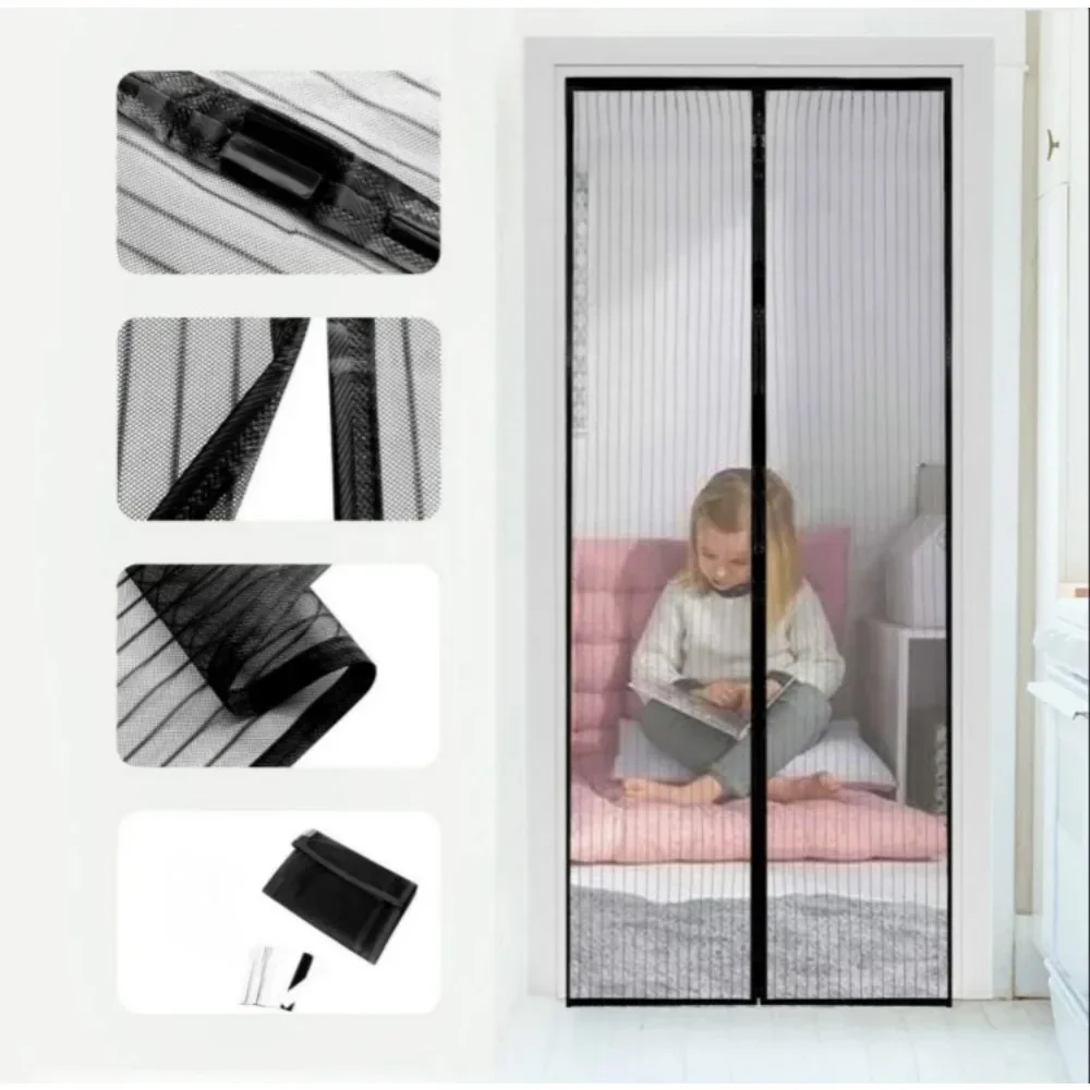 Mosquito Net Mosquito Net for Window Curtain Flipper Zero Magnetic Door Net Insect Screen Ecoflow Curtains Cover Home Garden