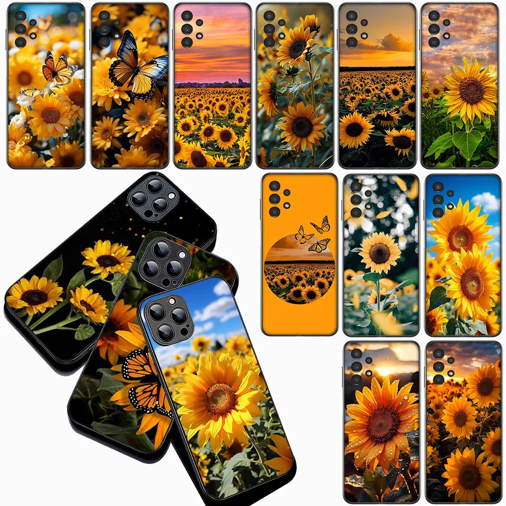 Vibrant Sunflower Design Phone Cover Case