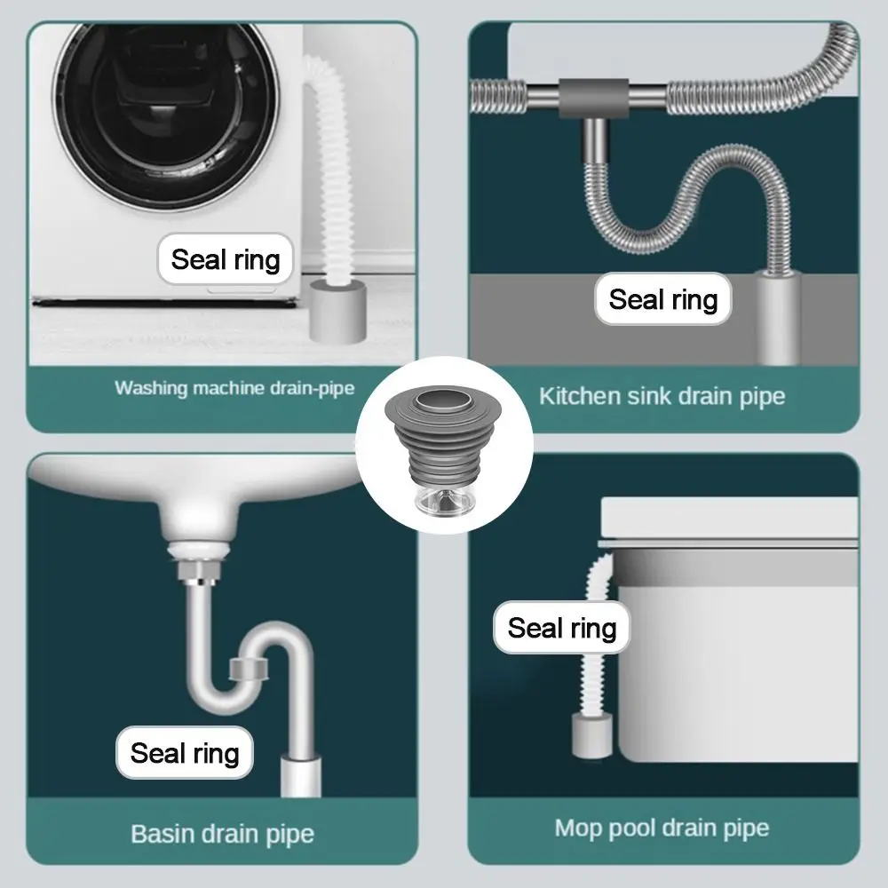 Anti Odor Drain Cover One Way Valve Water Pipe Plug Insect Proof Sewer Strainer Filter Pipe Connector Bathroom Accessories