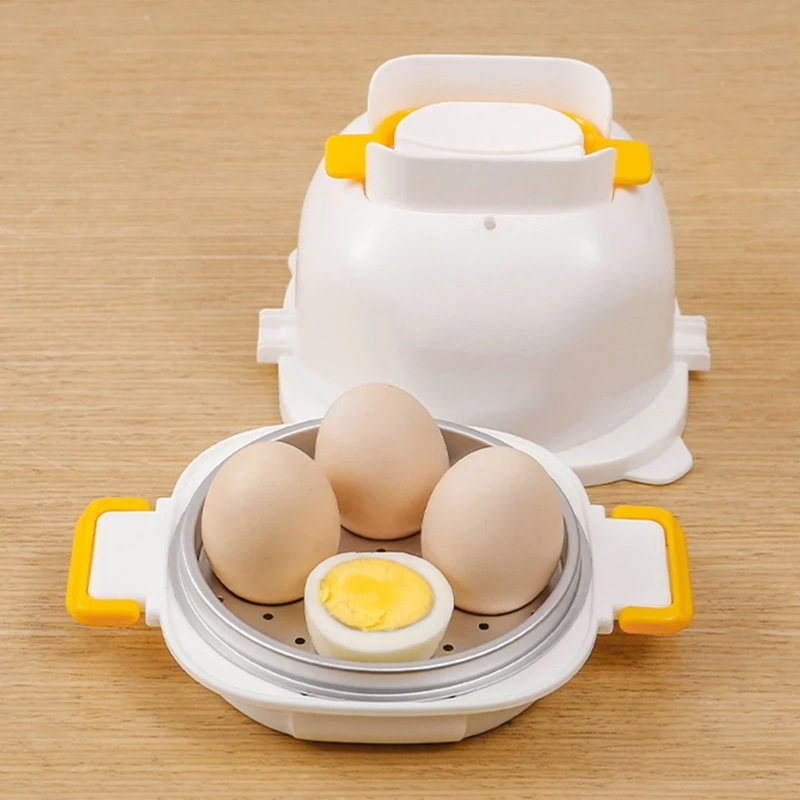 4 Eggs Boiler Microwave Eggs Poacher Cooker Maker for Poached Cooker Microwave