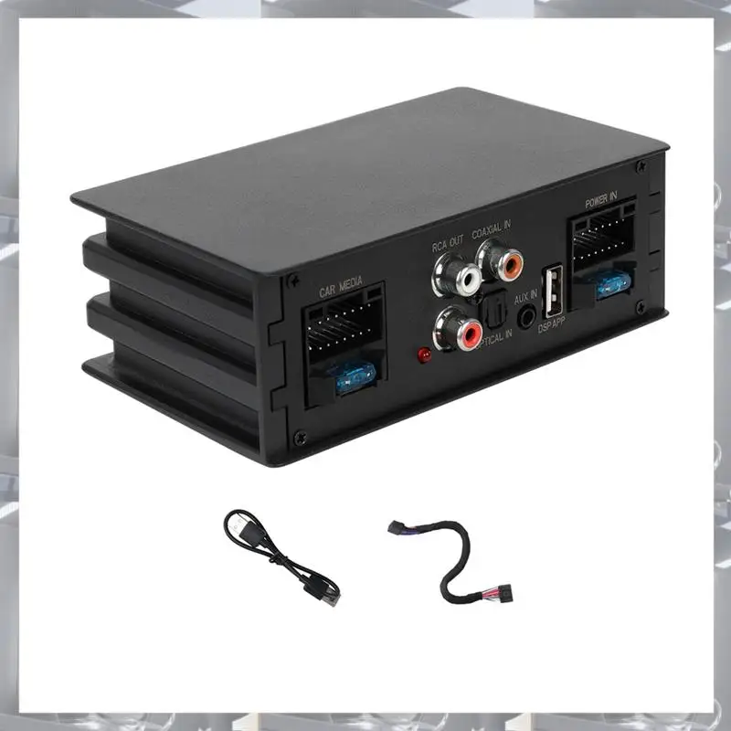 Hot Selling-Car Digital Signal Processor Amplifier For Radio Stereo Subwoofer With Fiber Optic Input Plug And Play,Car Digital S