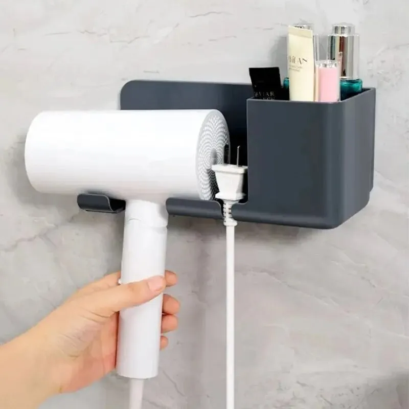 Hair Dryer Storage Rack Wall Mounted