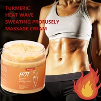 Crème de Massage au curcuma, gommage à la vague de chaleur, transpiration, sport, raffermissement de la peau, 120g 1