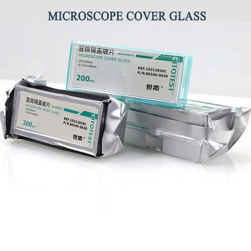 CITOTEST Microscope Cover Glass Ultra Clear Glass for Histology, Cytology, Urinalysis and Manual Filming In Microbiology