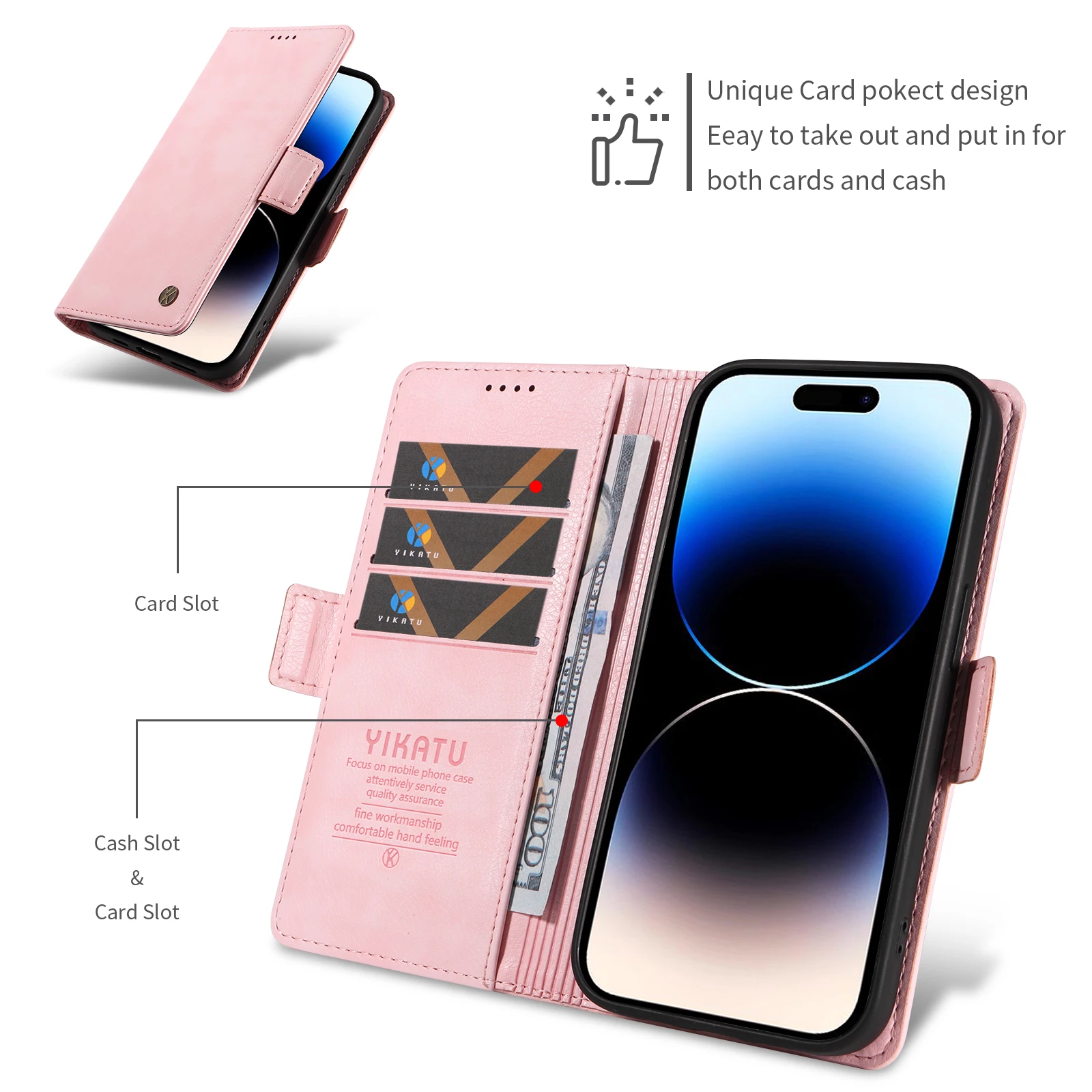 Magnetic Leather Wallet Phone Case Cover