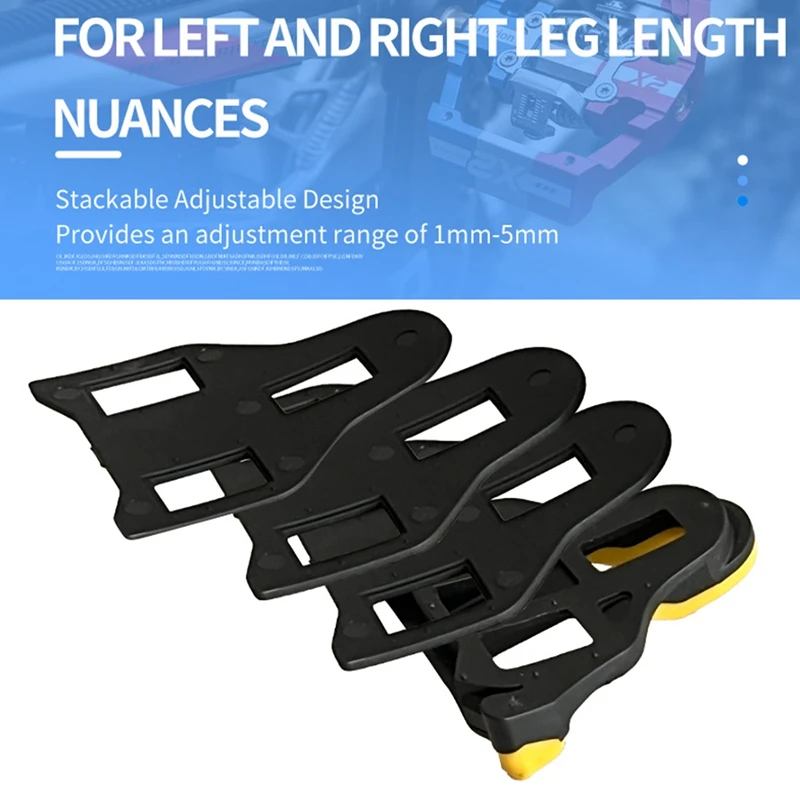 Road Bike Lock Pedal Shims Cycling Shoe Self Lock Adjustable Bicycle Lock Pedal Cleat Gasket Bike Pedals Parts