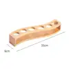 6 Holes Glass Holder Cup Rack Barware Accessories Organizer Serving Tray Kitchen Storage Wood for Club Party Bar Glass Cup Rack 6