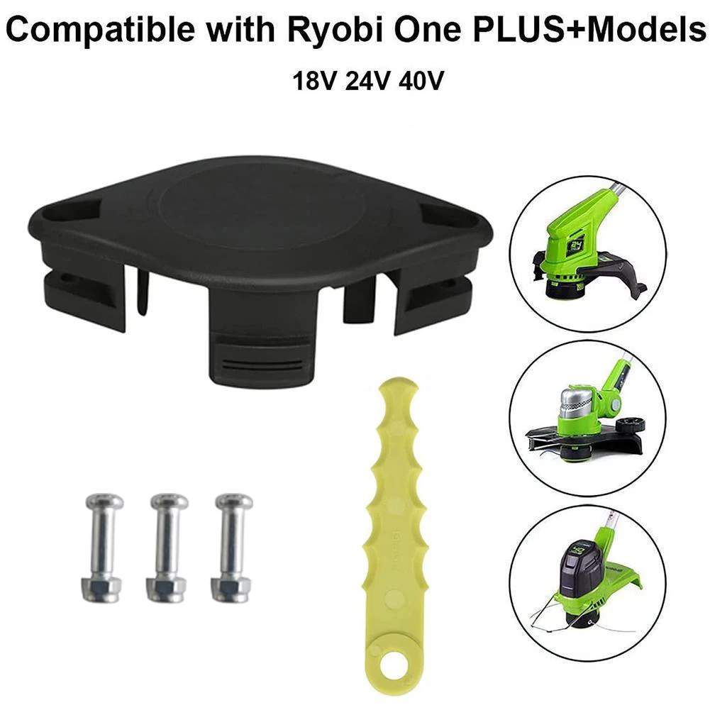 Double Blade Heavy Duty Trimmer Head For ACFHRL2 18V 24V 40V Hybrid RY40210 RY40210A Lawn Mover Grass Trimmer Garden Tool durable high quality new blade base plastic cover garden grass trimmer part power tool for electric cordless 2pcs