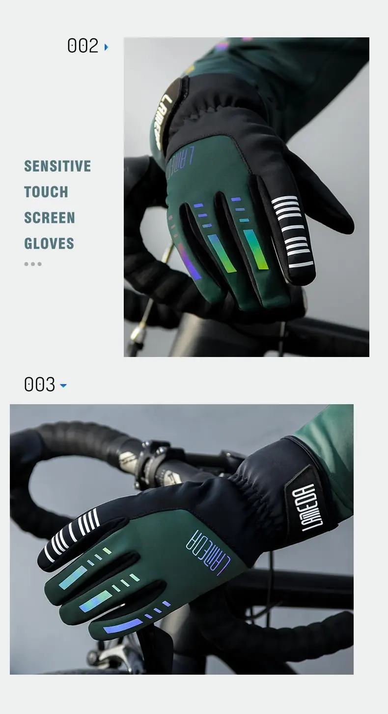 Description Picture 4 of itemLameda Thermal Gloves Autumn Winter Warm Cycling Gloves Windproof Waterproof Mountain Biking For Men Women Bicycle Accessories