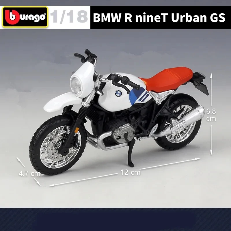 

Bburago 1:18 BMW R NineT Urban GS Alloy Racing Motorcycle Model Metal Street Motorcycle Model Simulation Collection Toys Kids