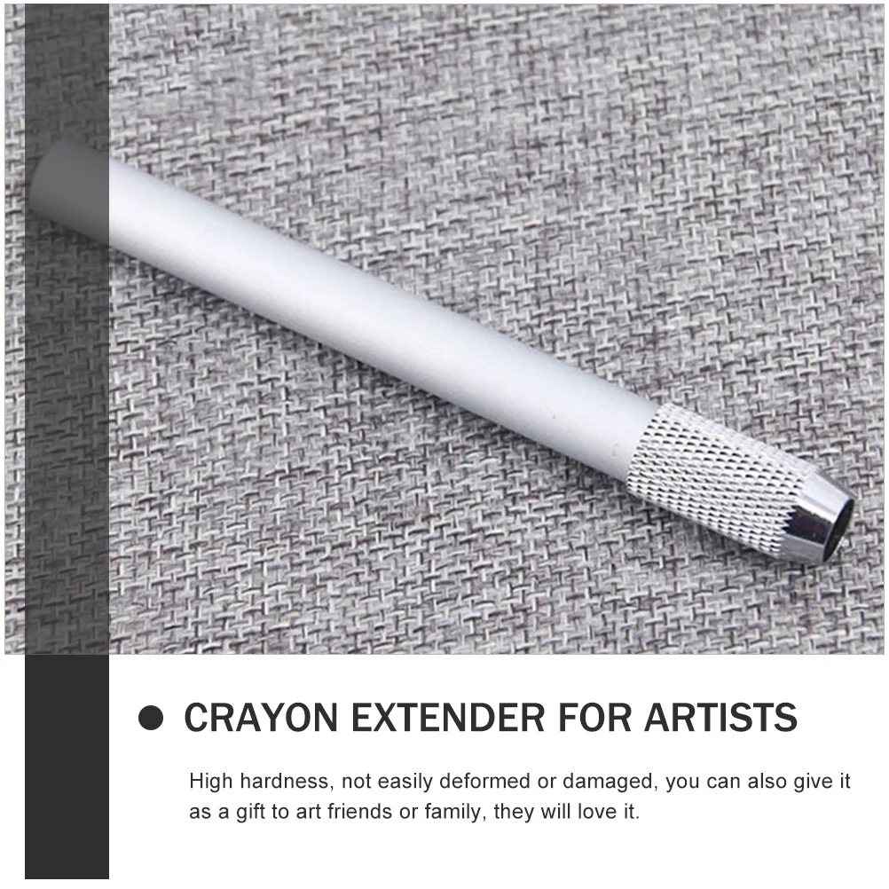 8 Pcs Extender Charcoal Pencils Extension Holders Tools Crayon Artists  Stainless Steel Metal Short Extenders Colored Holders - AliExpress