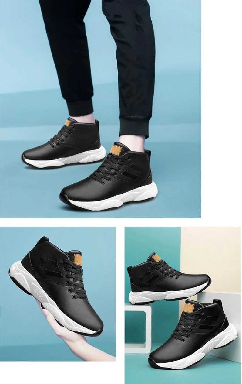 Herren Sneakers Mit Höhenvergrößerung Aus Echtem Leder_voghion.com