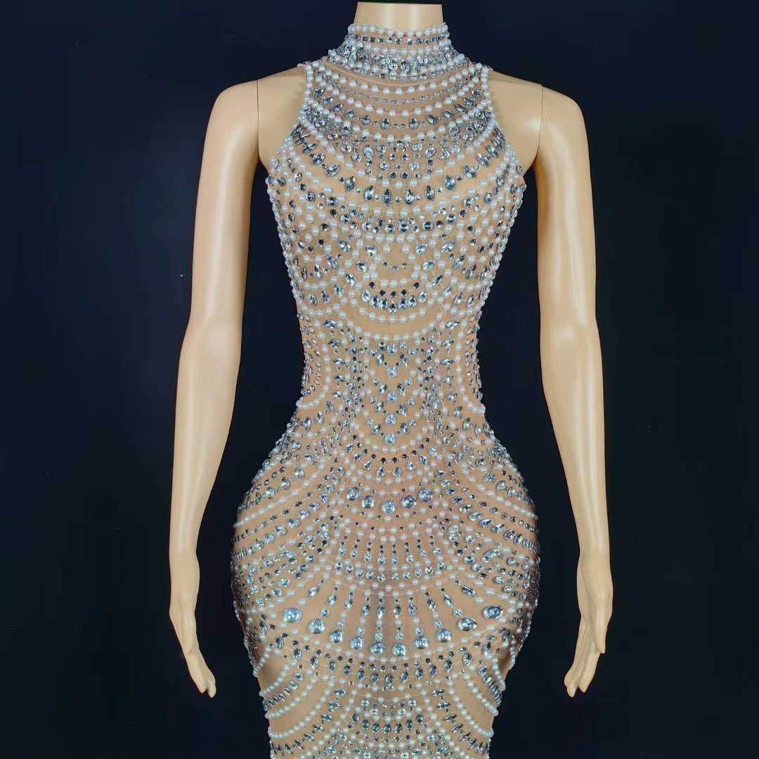 sachin and babi light blue dress Adrianna Papell White Beaded Halter Sheath Cocktail Dress Size 12  Sleeveless Other main image 1