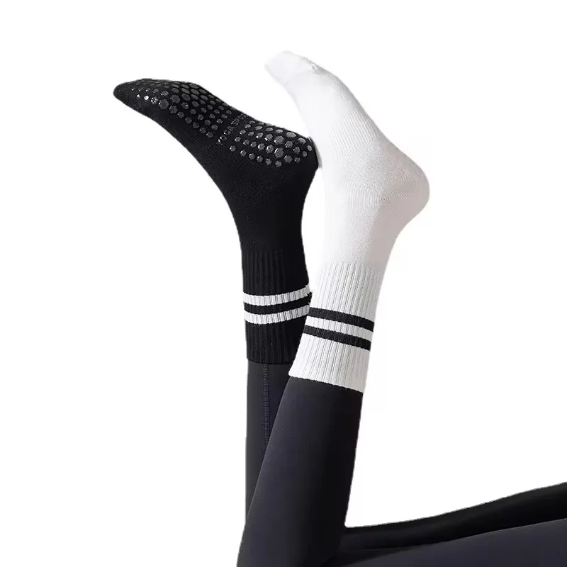 Non-slip Yoga Socks Cotton Mid-tube Bottom Silicone Indoor Fitness Sports