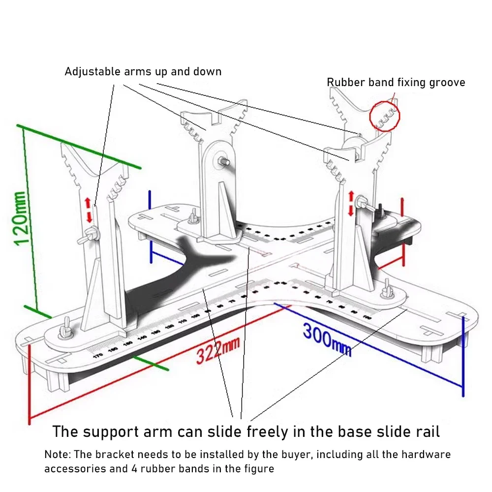 Model Tools Aircraft Model Assembly Bracket Laminated Board Stand Support Simulation Airplane DIY Gifts for Friends