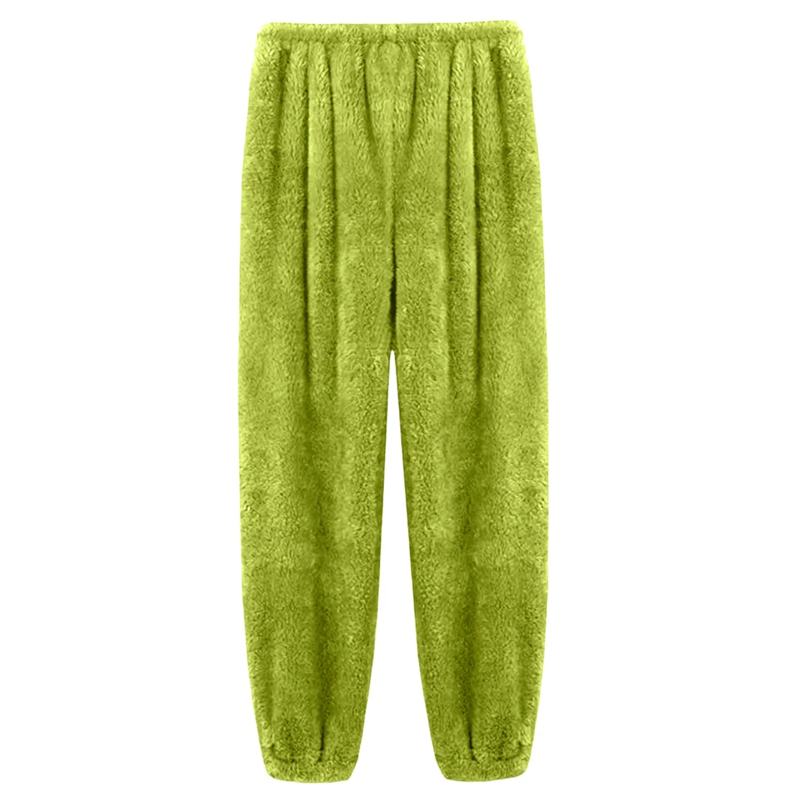 Damen Samt Schlafanzughose Mit Elastischem Bund Für Zuhause_voghion.com