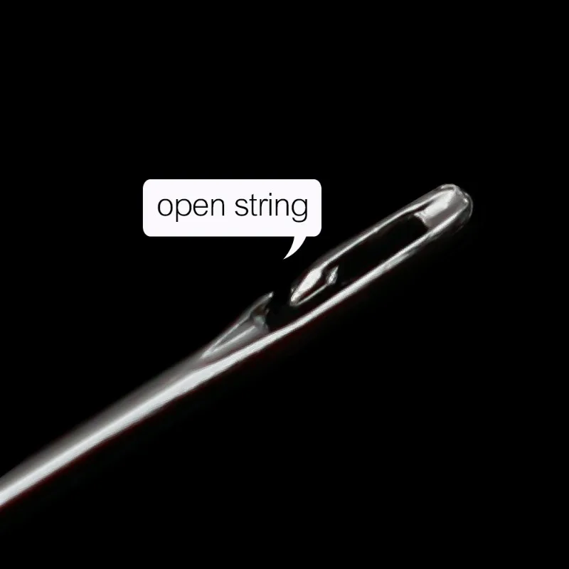 12/24Pcs Blind Sewing Needles Elderly Big Hole Stainless Steel