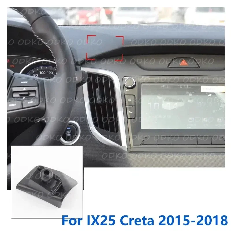 현대 Elantra 자동차 전화 홀더 고정 브래킷 GPS 지원 공기 배출구 기본 액세서리 2020-2022 용 17mm 특수 마운트
