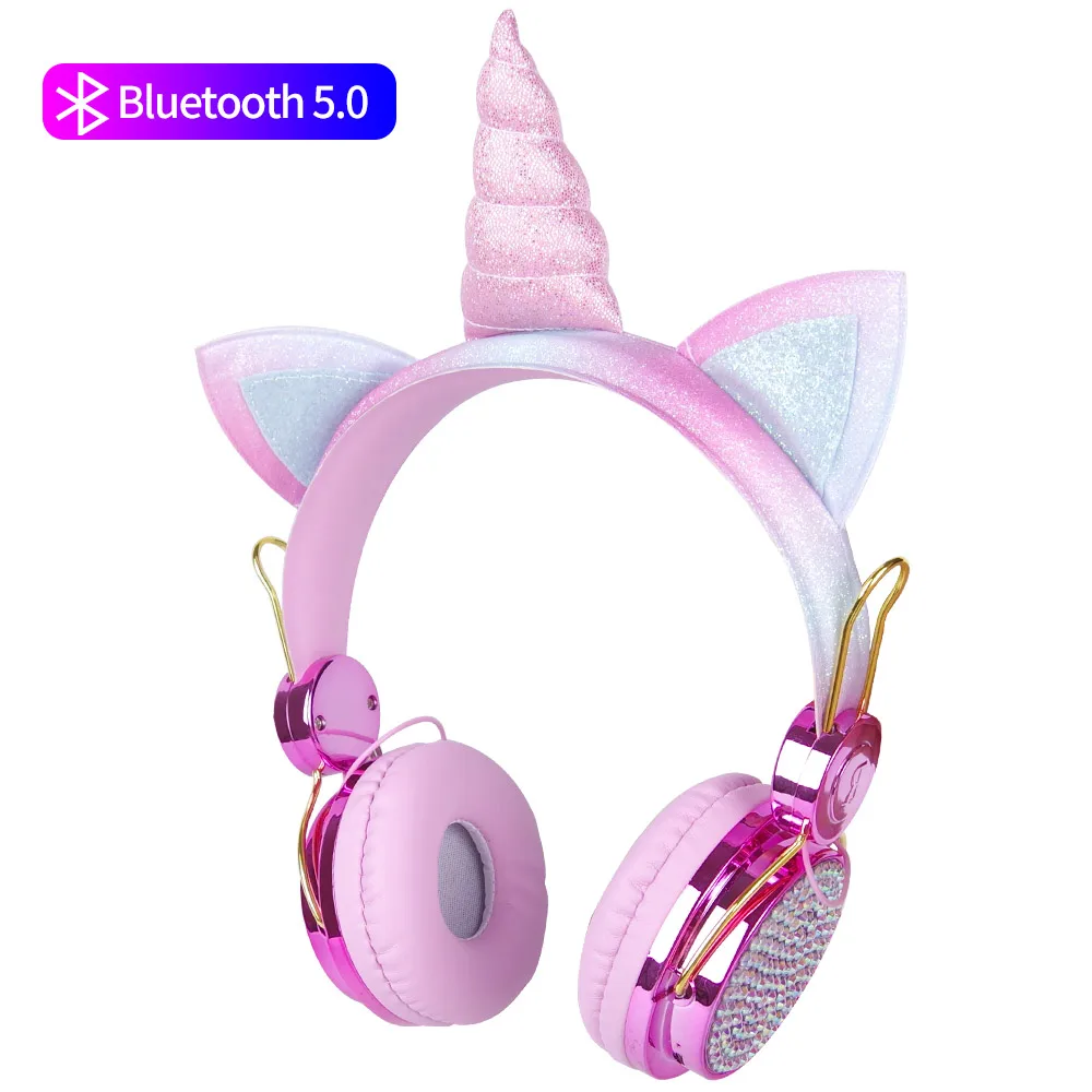 Наушники Детские Bluetooth с кошачьими ушками и микрофоном | Электроника