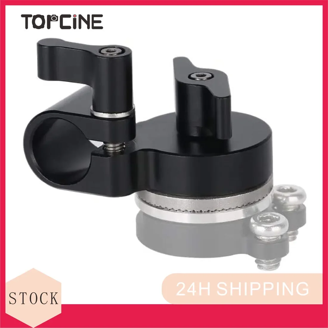 

Topcine ARRI Rosette Adapter with 15mm Rod Clamp for SLR Camera and Gimbal Stabilizer Support M6 Screw Thread W100