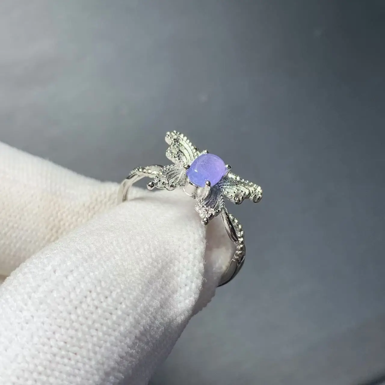MM Natural Tanzanite Ring Adjustable Female Ring Jewelry for Women Gift Wholesale High Quality Vintage Fine