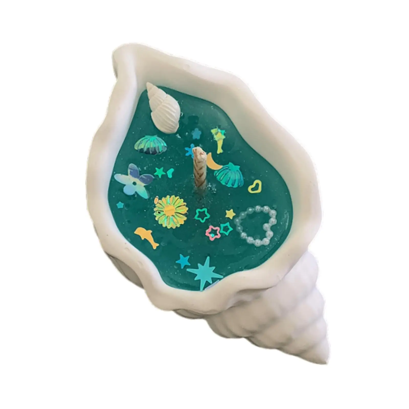Ocean Candle Unique Romantic Handmade Conch Candle Smokeless Candle for Christmas Birthday Valentine's Day Bedroom Women