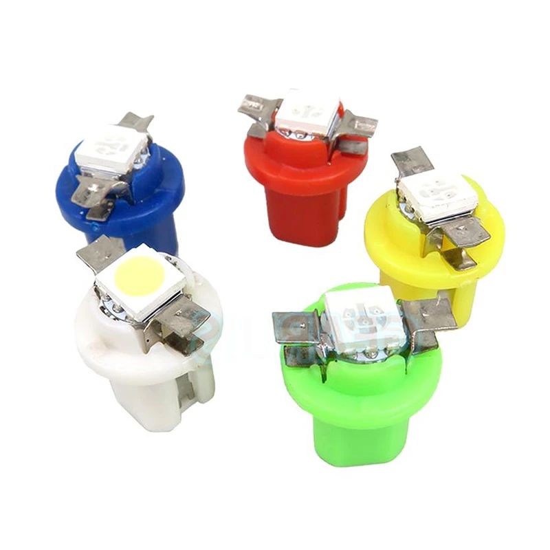 10x B8 5D B8.5D T5 LED Lamp Car Speedo Dash Panel Indicator Gauge Bulb