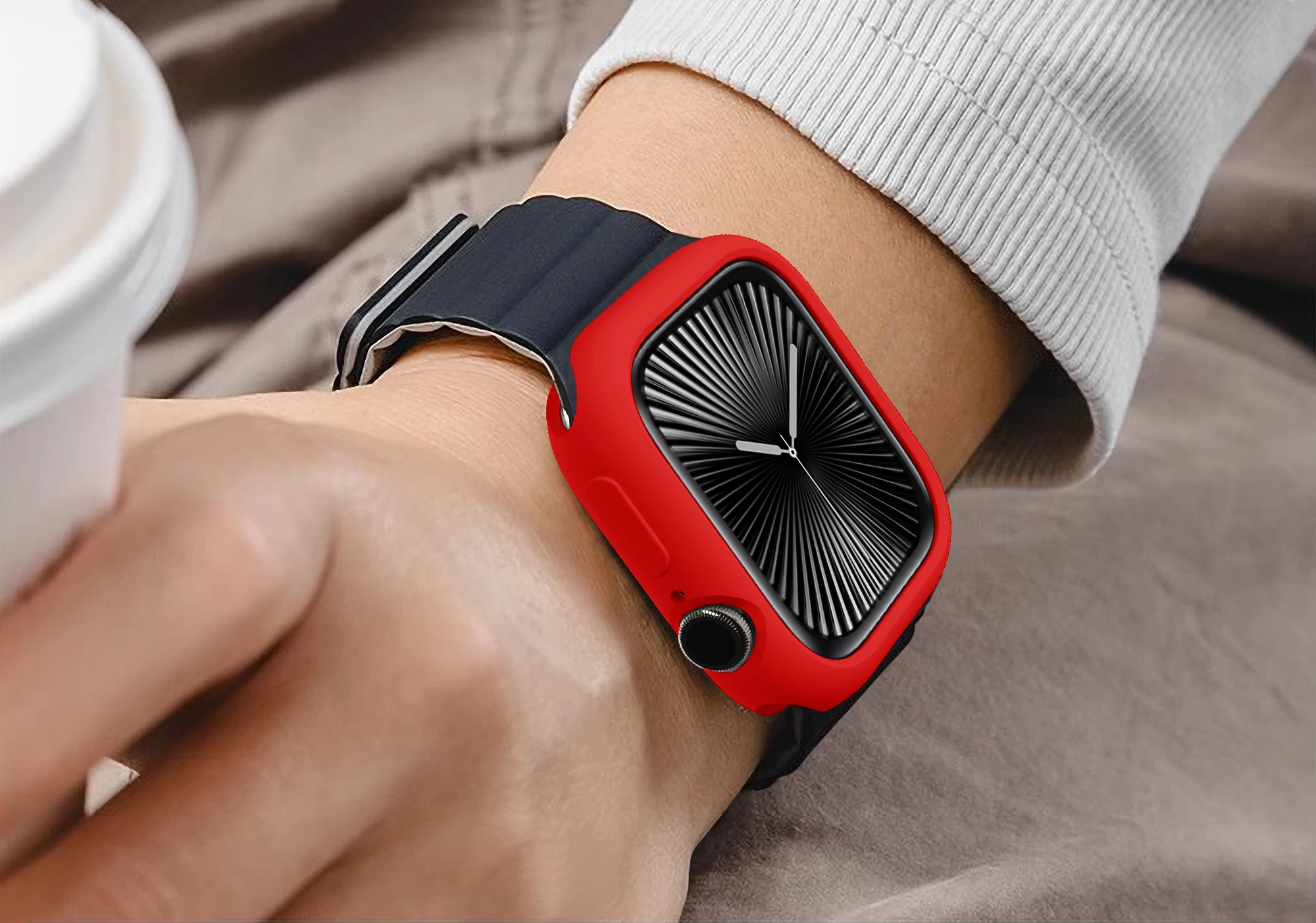 حافظة من السيليكون الناعم لسلسلة ساعات أبل 10 42 م...