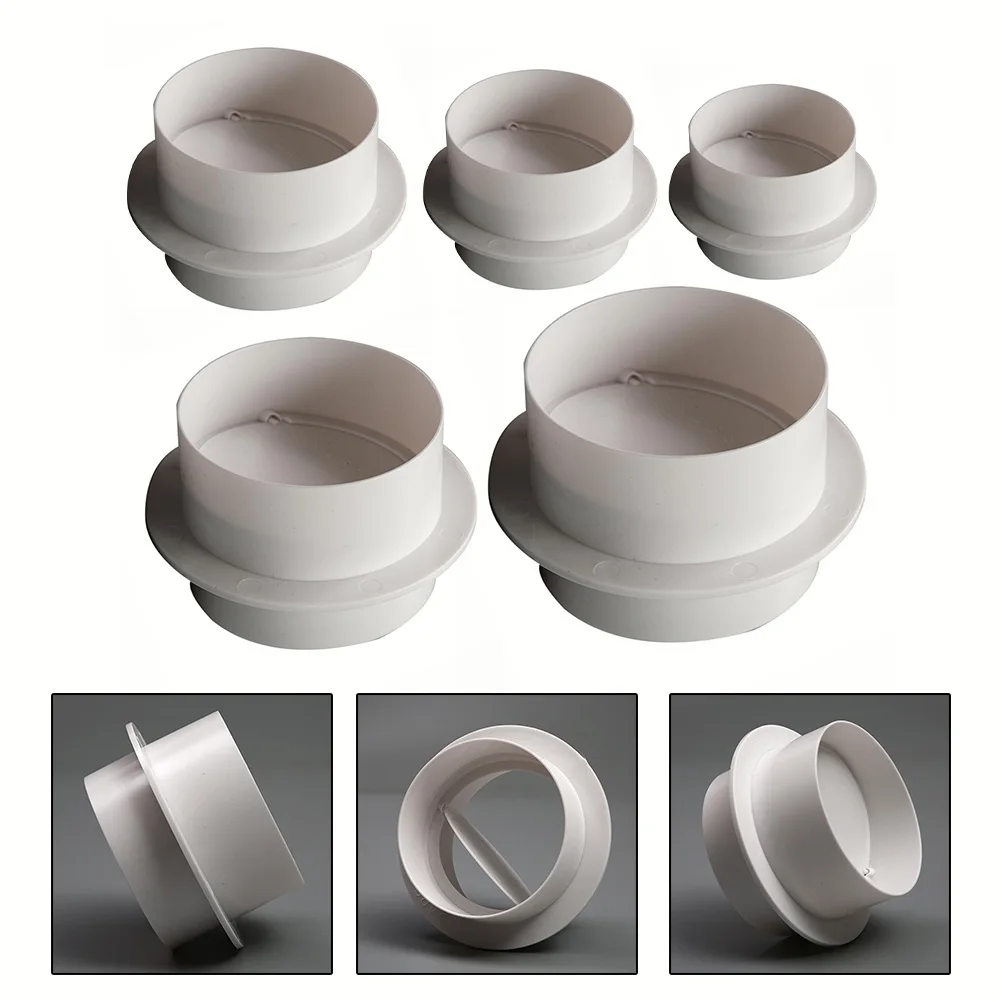 Ventilation Pipe Valve Round Check Valve Air Duct Control Exhaust Fan Pipe Accessories Kitchen Exhaust Fan Hose Anti Odor Valve