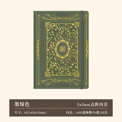 A5 Dotted Hardcover Notebook - Kawaii Bullet Journal and Sketchbook (NO4)