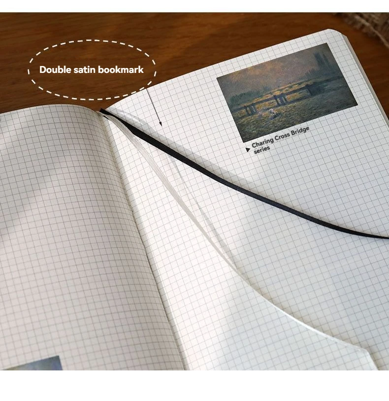 Elegant Oil Painting Landscape Art Notebook with Retro Style Designs