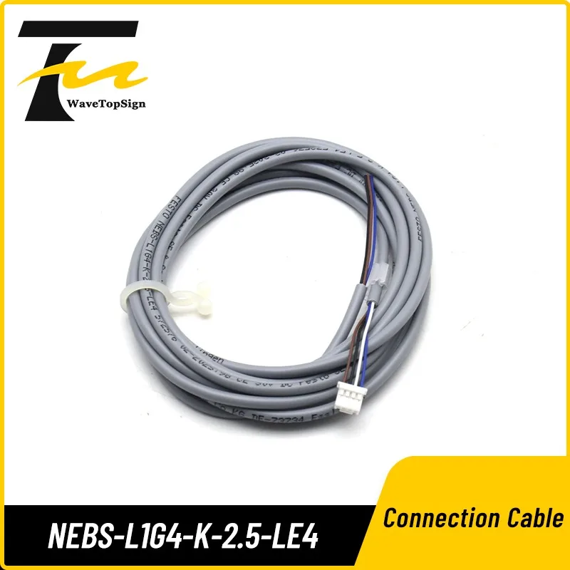 NEBS-L1G4-K-2.5-LE4 연결 케이블 M12 4핀 직선 플러그 PVC 2.5..