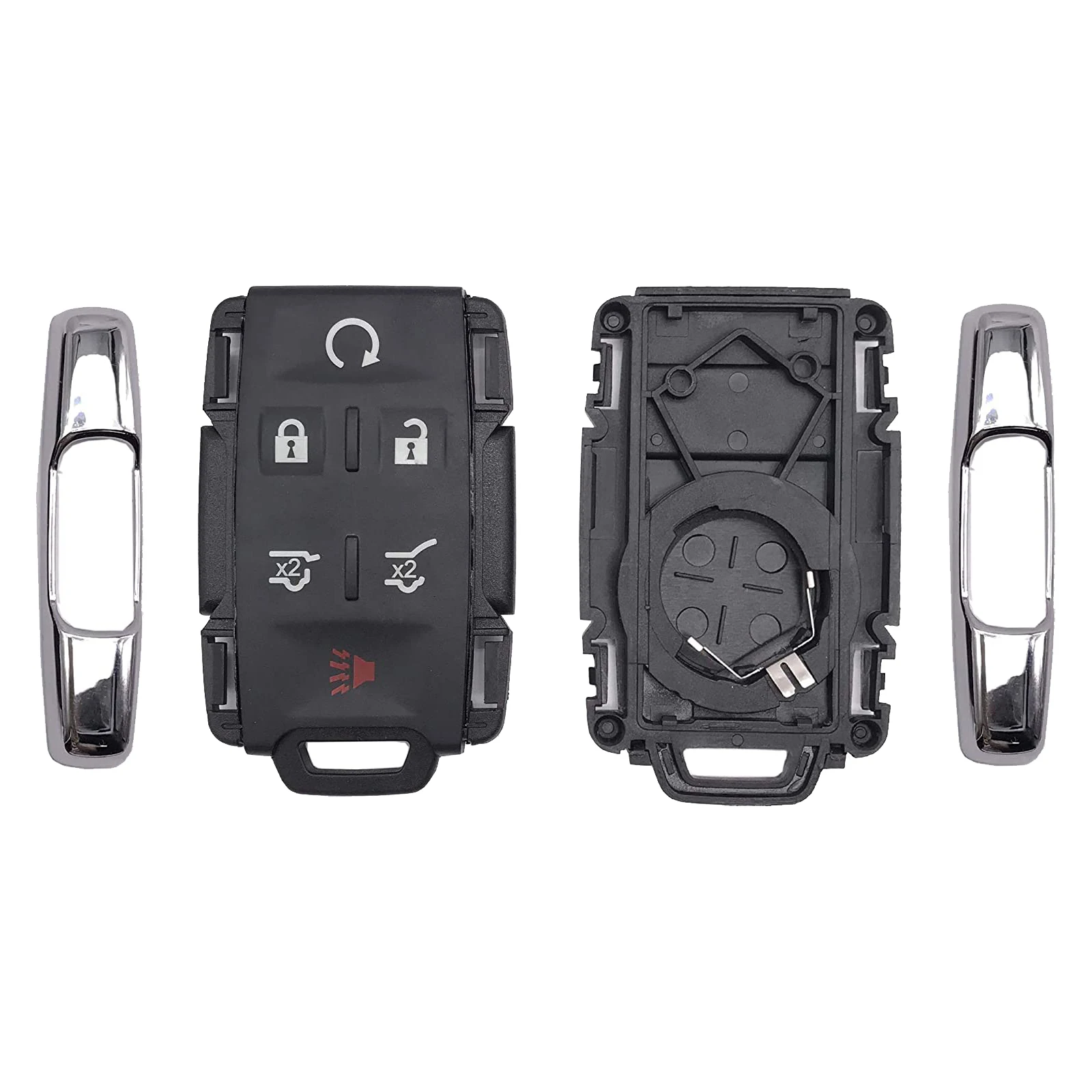 3/4/5/6 Button Car Key Shell Case No Circuit Board Remote Control Keyless Fob For Chevrolet Colorado Silverado GMC Canyon Sierra