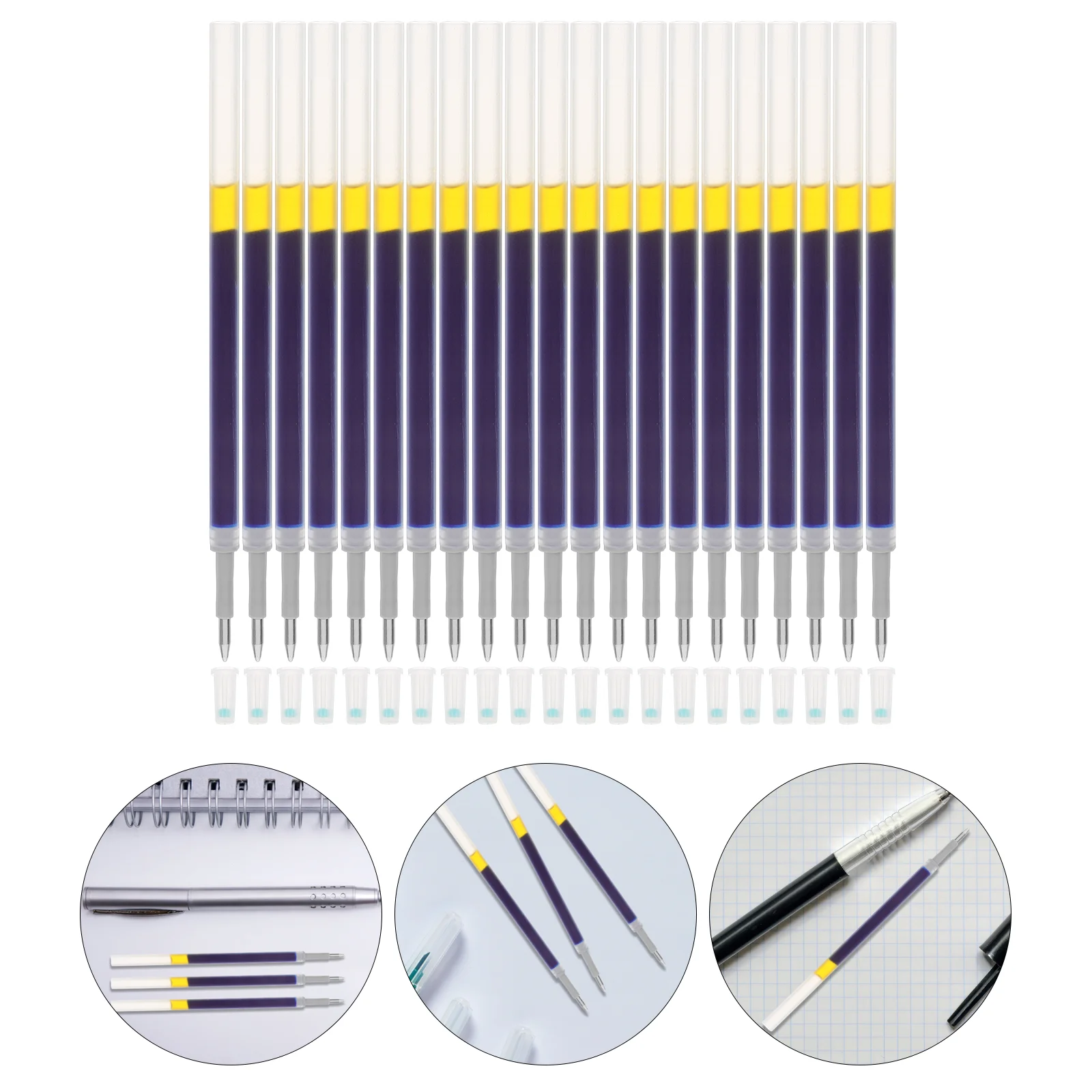 

60 Pcs Come Pen Fountain Ink Gel Refill Signature Refills for Pens Writing Stationery Ballpoint Office Replacement