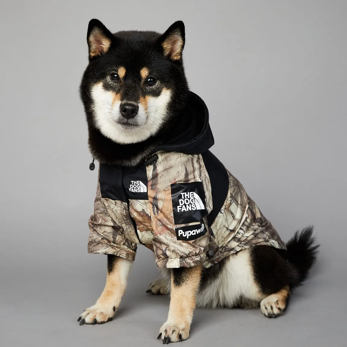 강아지 옷 갈색 나뭇잎 프린트 S-5XL 2다리 방수 애완동물 재킷 벨크로 강아지 불독 레인코트 드롭쉬핑 도매