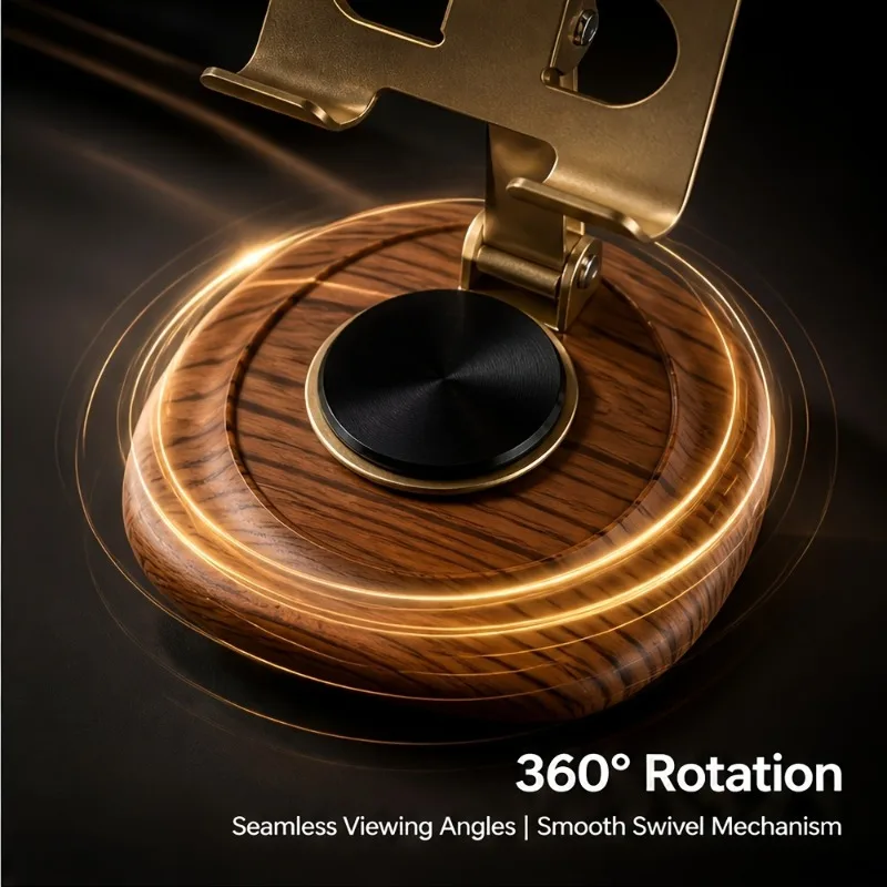 Foldable 360° Rotating Cell Phone Desk Stand - Perfect Office Accessory & Gift
