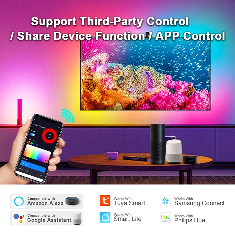 รูปสินค้า Zigbee 3.0 WiFi ควบคุมไฟ LED สีเสียง