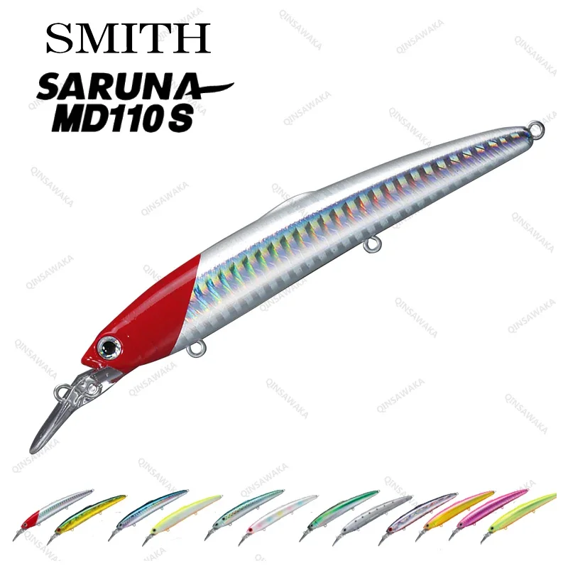 

SMITH Saruna MD110S, 110 мм, 16,5 г, средняя глубина, тонущие гольяны, спиннинг в соленой воде, расстояние летания, острый воблер, рулон, сделано в Японии