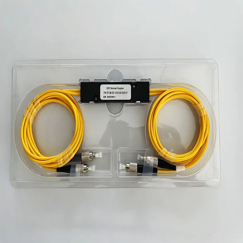 1310/1550Nm Doppia Finestra 50/50 Rapporto Di Accoppiamento Fc/Pc Scatola Abs Tipo 2X2 Fbt Accoppiatore Fbt Splitter