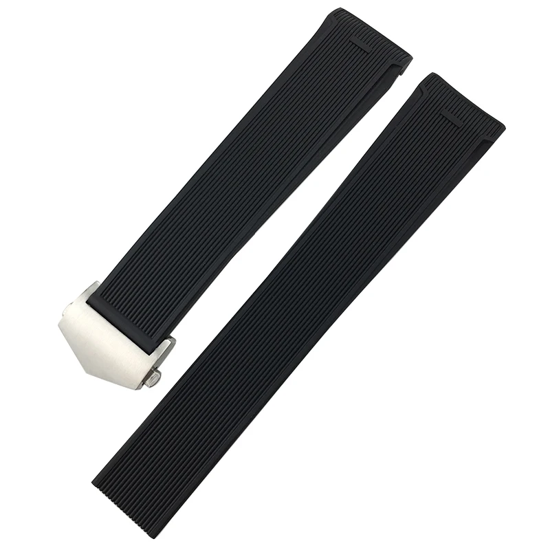20mm 22mm Rubber Waterproof Watchband for 43mm Aquaracer 300 WAY201A CALIBRE 5 WAY201 Silicone Watch Strap Bracelets Accessories
