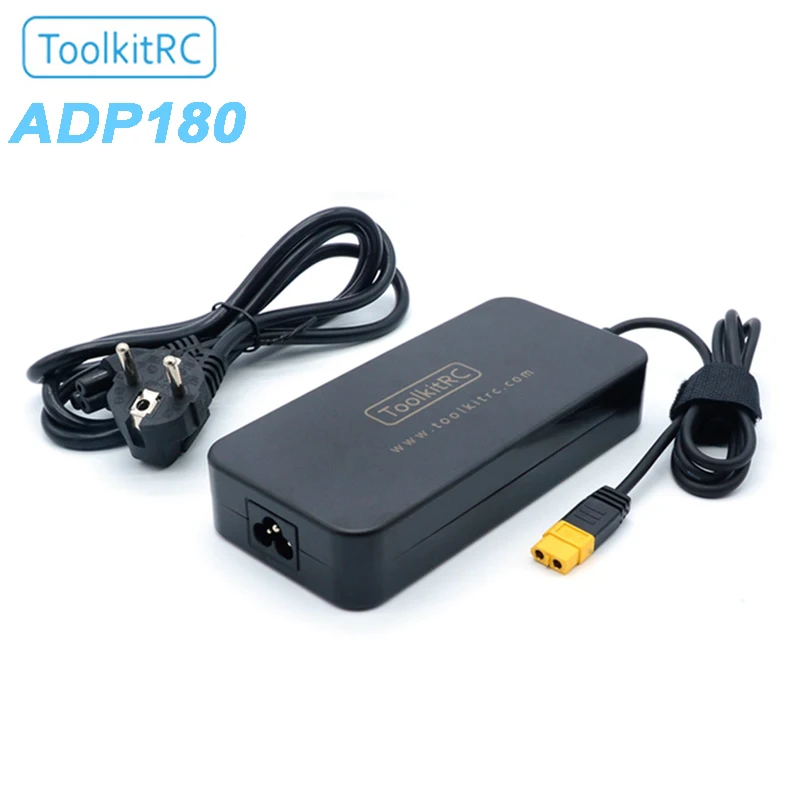 ToolkitRC ADP180 180W 19.5V 9.3A Charging Pwer Supply XT60 Interface Power Adapter Compatible with ISDT Q6 T6 T8 M6 M9 chargers |