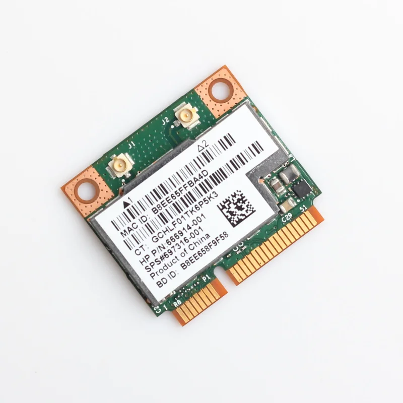 노트북 데스크탑용 미니 PCI-E 무선 카드, 와이파이 어댑터, 블루투스 4.0, 듀얼 밴드, 2.4G, 5Ghz, 300Mbps, BCM943228HMB