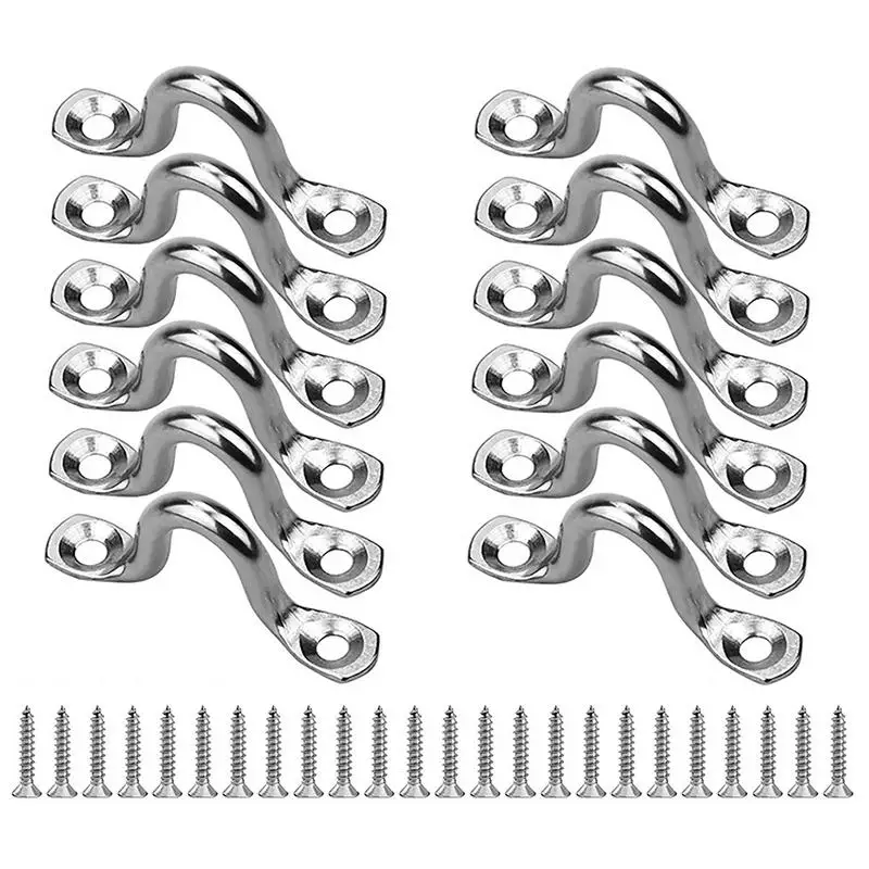 

Marine Handrail Solid Boat Handle 12Pcs Marine Handle Doorknob Boat Deck Accessories Weatherproof Mirror Finish Smooth Cover For