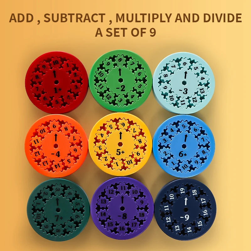Math Fidget Spinners Educational Rotating Toys for Children to Learn Arithmetic Fingertip Gyroscope Education Tool Student Gifts 6