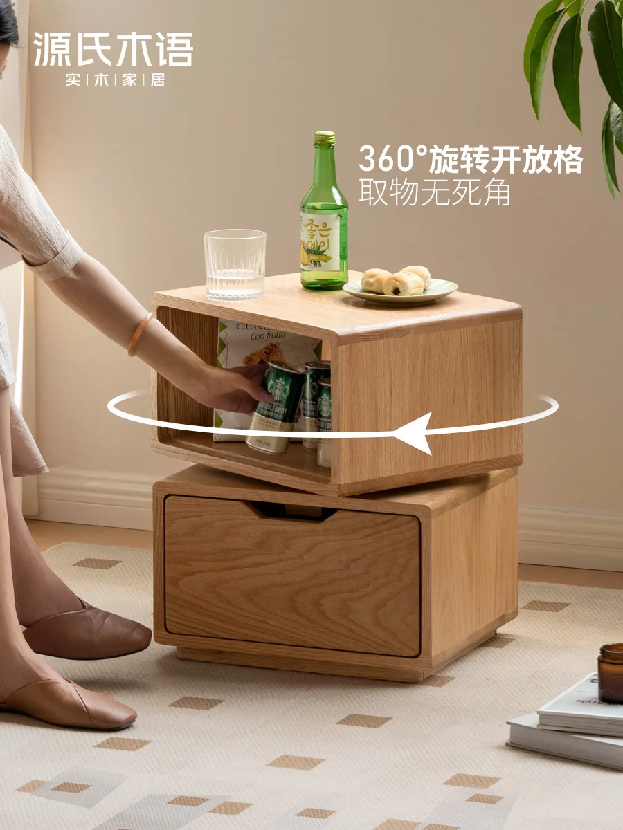단단한 목재 가장자리, 소파 가장자리 캐비닛, 거실 코너, 바닥 스탠딩 회전 커피 테이블, 침실, 침대 옆 테이블