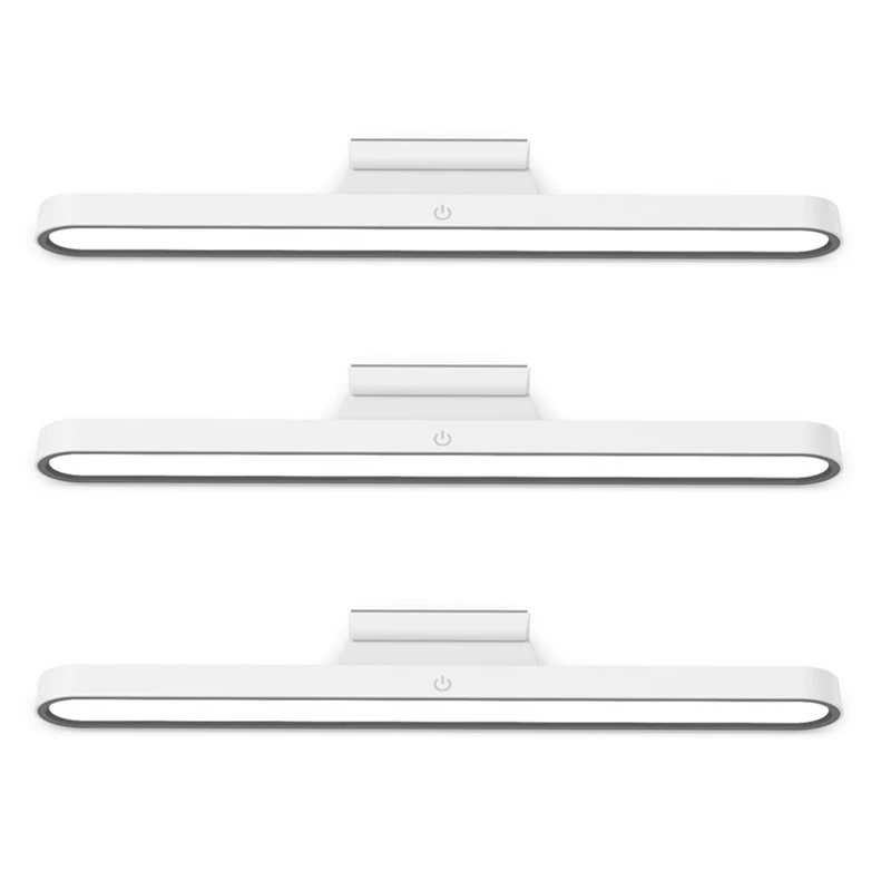

3X Wireless LED Wall Reading Light Stick On Bunk Dimmable Contact Lights Headboard Adhesive Lamp For Makeup Mirror White