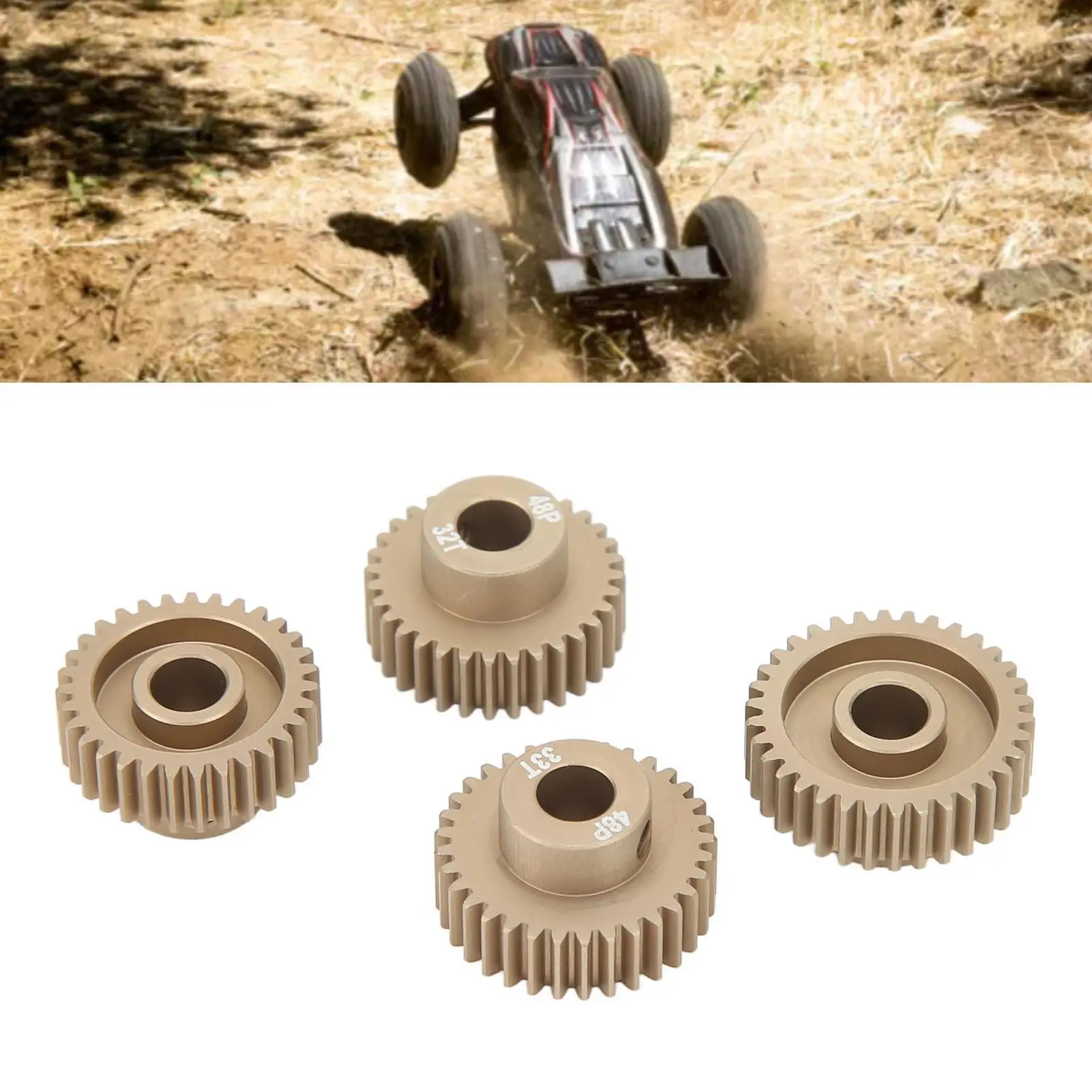 Sprocket Motor Gear Lightweight 110 Aviation Aluminum Alloy Anti Rust 48DP 0.53M Roller Chain Drive Sprocket for rc Car